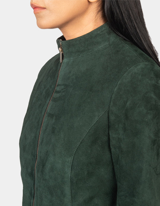 Suede Leather Jacket Handmade Women Suede Jacket Genuine Leather Jacket Biker Jacket Motorcycle Jacket For Women